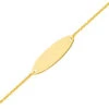 Gourmette Bébé Forçat Ovale - Or Jaune 9ct -Mikado Soldes Magasin gourmette bebe 9KFR30BD7 product