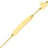Gourmette Bébé LuluCastagnette - Diamant & Or Jaune 9ct -Mikado Soldes Magasin gourmette bebe B19515 2 product