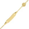 Gourmette Bébé Ange - Or Jaune 9ct -Mikado Soldes Magasin gourmette bebe ange D F12F14 18 03 product