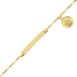 Gourmette Bébé Ange - Or Jaune 18ct