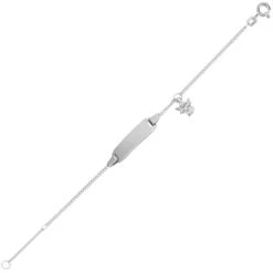 Gourmette Bébé Ange - Argent Massif -Mikado Soldes Magasin gourmette bebe ange or blanc F77F14 product xl product