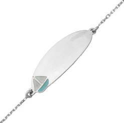 Gourmette Bébé Bateau LuluCastagnette - Or Blanc 9ct