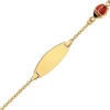 Gourmette Bébé Coccinelle - Or Jaune 18ct -Mikado Soldes Magasin gourmette bebe coccinelle 027349 2 product