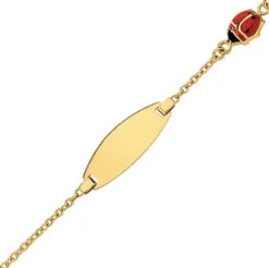 Gourmette Bébé Coccinelle - Or Jaune 18ct