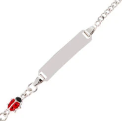 Gourmette Bébé Coccinelle - Argent Massif