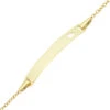 Gourmette Bébé Coeur Ajouré - Or Jaune 9ct -Mikado Soldes Magasin gourmette bebe coeur 2 product