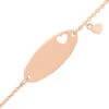 Gourmette Bébé Coeur - Or Rose 18ct -Mikado Soldes Magasin gourmette bebe coeur rose 9FR35BBD1 03 product