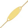Gourmette Bébé Coeurs Ajourés - Or Jaune 9ct -Mikado Soldes Magasin gourmette bebe coeurs B79611 2 product