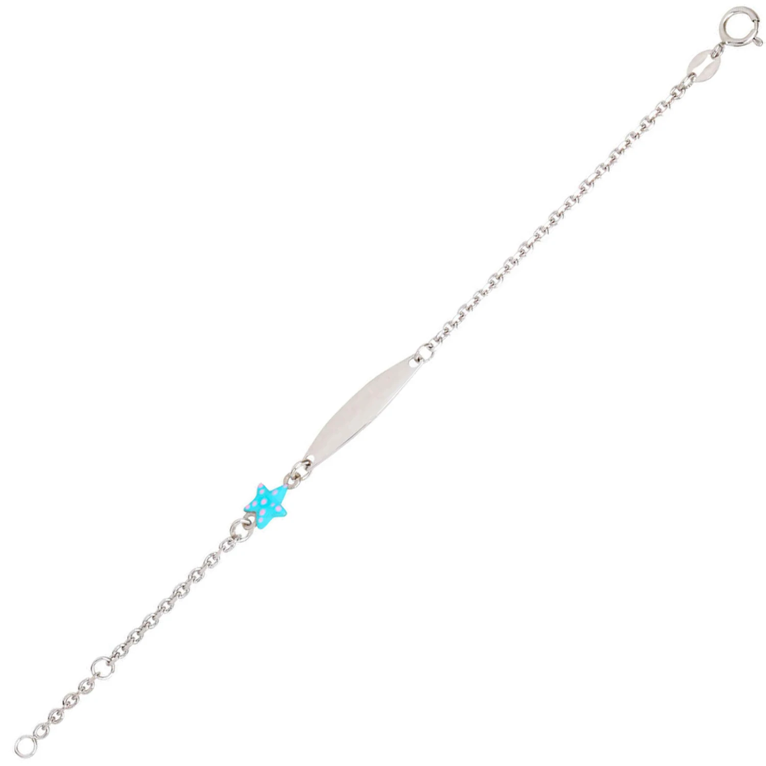 Gourmette Bébé étoile - Argent Massif 4 Gourmette Bébé étoile - Argent Massif – Image 2