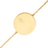 Gourmette Bébé étoilée - Diamant & Or Jaune 18ct -Mikado Soldes Magasin gourmette bebe etoile diamant 2 product