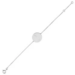 Gourmette Bébé étoilée - Diamant & Or Blanc 18ct 7 Gourmette Bébé étoilée - Diamant & Or Blanc 18ct -Mikado Soldes Magasin gourmette bebe etoile diamant product medium product