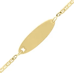 Gourmette Bébé étoile - Or Jaune 9ct