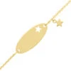Gourmette Bébé étoiles - Or Jaune 9ct -Mikado Soldes Magasin gourmette bebe etoile or FR35BBD3 03 product 1