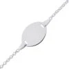 Gourmette Bébé Jaseron Jeton Ovale - Or Blanc 18ct 2 Gourmette Bébé Jaseron Jeton Ovale - Or Blanc 18ct -Mikado Soldes Magasin gourmette bebe jaseron jeton ovale C21GB6 03 product