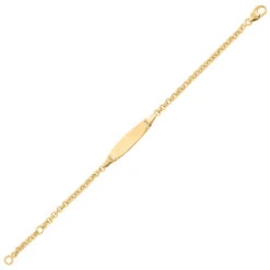 Gourmette Bébé Jaseron - Or Jaune 18ct -Mikado Soldes Magasin gourmette bebe jaseron or C28BBO product