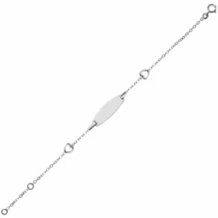 Gourmette Bébé Coeurs Ajourés - Or Blanc 9ct 7 Gourmette Bébé Coeurs Ajourés - Or Blanc 9ct -Mikado Soldes Magasin gourmette bebe lulucastagnette ourson marin A00117 product xl product xl copie 2 product