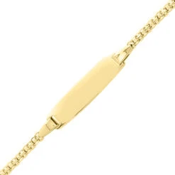 Gourmette Bébé Maille Fantaisie - Or Jaune 18ct