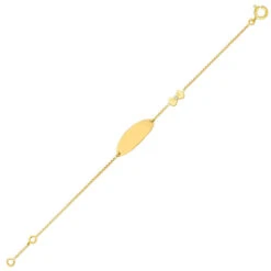 Gourmette Bébé Noeud - Or Jaune 18ct -Mikado Soldes Magasin gourmette bebe noeud A06417 2 product xl product