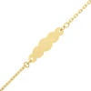 Gourmette Bébé Nuage - Or Jaune 18ct -Mikado Soldes Magasin gourmette bebe nuage or R F50BBN 03 product