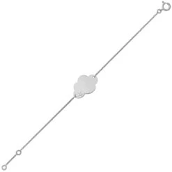 Gourmette Bébé Nuage - Diamant & Or Blanc 18ct -Mikado Soldes Magasin gourmette bebe nuage or blanc A13716 product xl product
