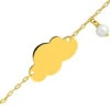 Gourmette Bébé Nuage & Perle - Or Jaune 9ct -Mikado Soldes Magasin gourmette bebe nuage perle 497134 P0 2 product