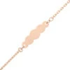 Gourmette Bébé Nuage - Or Rose 18ct 1 Gourmette Bébé Nuage - Or Rose 18ct -Mikado Soldes Magasin gourmette bebe nuage rose R F50BBN 03 product