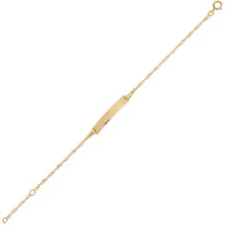 Gourmette Bébé Singapour - Or Jaune 9ct -Mikado Soldes Magasin gourmette bebe or jaune singapour 9YBB2243 product xl product