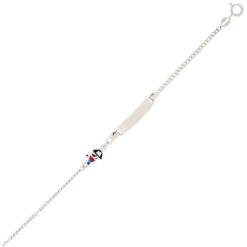 Gourmette Bébé Pirate - Argent Massif -Mikado Soldes Magasin gourmette bebe pirate ID03 product xl product