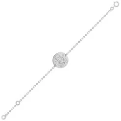 Gourmette Bébé Petit Prince "save The Planet" - Or Blanc 18ct -Mikado Soldes Magasin gourmette bebe planete petit prince or blanc product