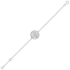 Gourmette Bébé Petit Prince Au Renard - Or Blanc 9ct -Mikado Soldes Magasin gourmette bebe renard petit prince or blanc product