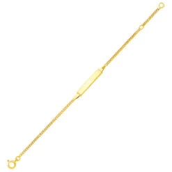 Gourmette Bébé Maille Gourmette - Or Jaune 18ct -Mikado Soldes Magasin gourmette enfant G50BBL product