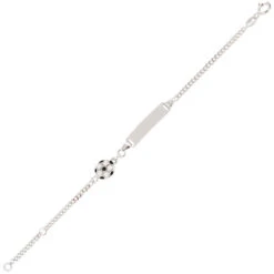 Gourmette Bébé Ballon De Football - Argent Massif -Mikado Soldes Magasin gourmette enfant ballon foot ID05 product xl product