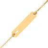 Gourmette Bébé Symbole Garçon LuluCastagnette - Or Jaune 9ct -Mikado Soldes Magasin gourmette garcon ajouree 2 product