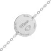 Bracelet De Naissance - Or Blanc 9ct -Mikado Soldes Magasin gourmette laser naissance or blanc 2 product 1