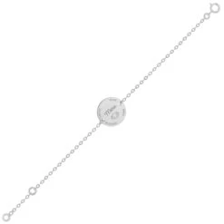 Bracelet De Naissance - Or Blanc 18ct -Mikado Soldes Magasin gourmette laser naissance or blanc product