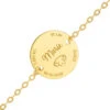 Bracelet De Naissance - Or Jaune 18ct -Mikado Soldes Magasin gourmette laser naissance or jaune 2 product