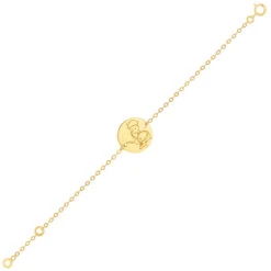 Gourmette Bébé Petit Prince Au Renard - Or Jaune 18ct -Mikado Soldes Magasin gourmette lpp renard or product 1