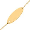 Gourmette Bébé Symbole Fille LuluCastagnette - Or Jaune 9ct -Mikado Soldes Magasin gourmette lulu ajouree symbole fille 2 product