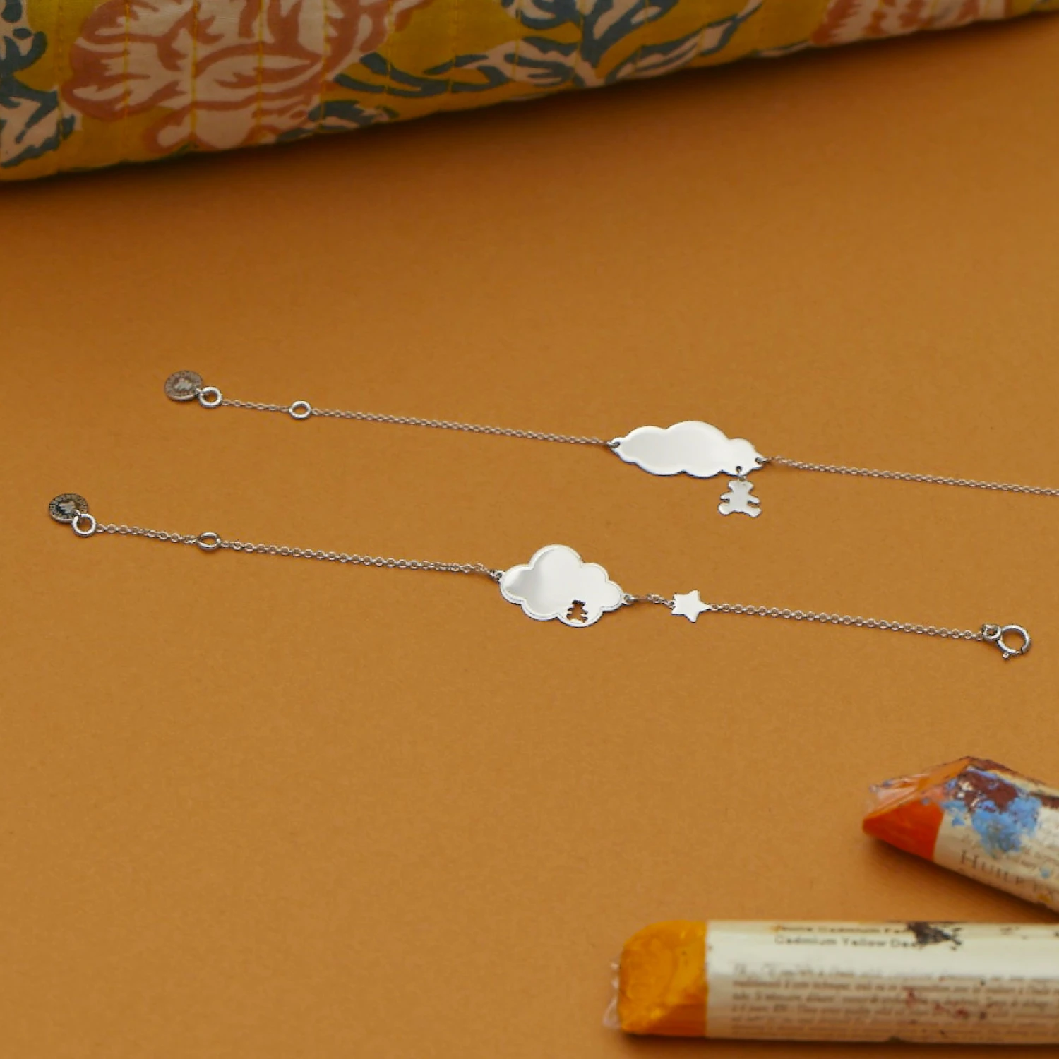 Gourmette Bébé Nuage étoile LuluCastagnette - Or Blanc 9ct 5 Gourmette Bébé Nuage étoile LuluCastagnette - Or Blanc 9ct – Image 3