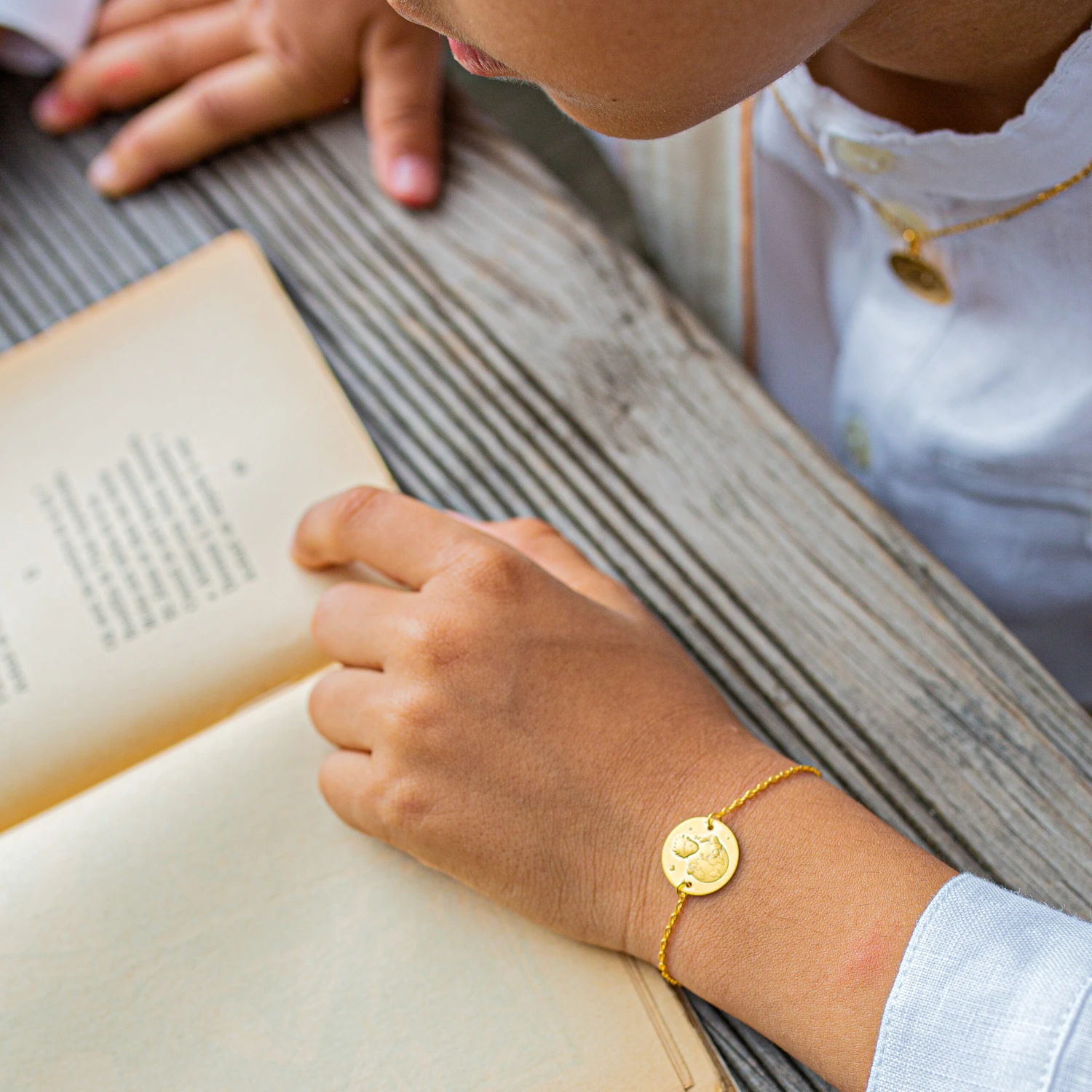 Gourmette Bébé Petit Prince "protège Ta Planète" - Or Jaune 18ct 4 Gourmette Bébé Petit Prince "protège Ta Planète" - Or Jaune 18ct – Image 2