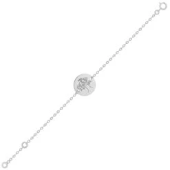 Gourmette Bébé Arbre De Vie - Or Blanc 9ct -Mikado Soldes Magasin gourmettre arbre de vie2 product