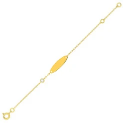 Gourmette Bébé Oxyde De Zirconium - Or Jaune 18ct -Mikado Soldes Magasin gourmmette bebe oxyde 497143 Z0 product 1