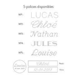 Gourmette Enfant Plaque - Diamant & Or Blanc 18ct -Mikado Soldes Magasin gravures medaille gourmette product 7