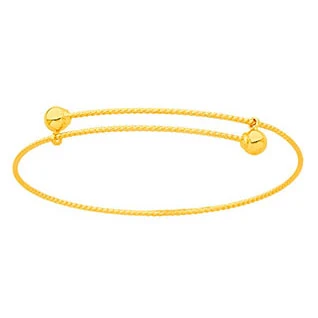 Jonc Bébé Ciselé - Or Jaune 9ct 3 Jonc Bébé Ciselé - Or Jaune 9ct