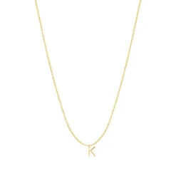 Collier Initiale - Gold Filled 14ct -Mikado Soldes Magasin lettre chaine forcat or 1 product