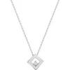 Collier Chaine & Pendentif Losange - Diamant & Or Blanc 18ct -Mikado Soldes Magasin losange orblanc diamant product