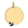 Médaille Ajourée Ancre - Or Jaune 9ct -Mikado Soldes Magasin medaille ancre A00122 product