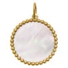 Médaille Boules & Nacre - Or Jaune 18ct -Mikado Soldes Magasin medaille boules or jaune nacre2 1 product