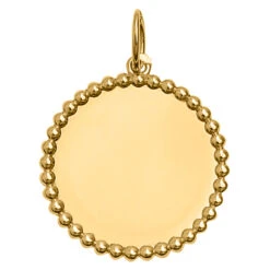 Médaille Boules - Or Jaune 18ct