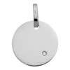 Pendentif Plaque Ronde - Diamant & Or Blanc 18ct -Mikado Soldes Magasin medaille diamant or V6BG product